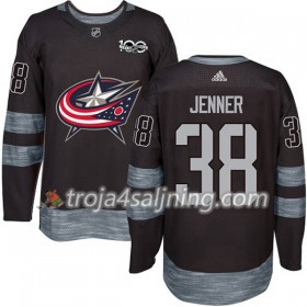 Blue Jackets tröja Boone Jenner 38 1917-2017 100th Anniversary Adidas Svart Authentic - NHL Tröjor Herr